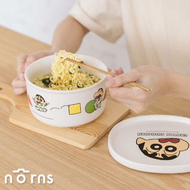 蠟筆小新陶瓷碗盤組-湯碗+盤子