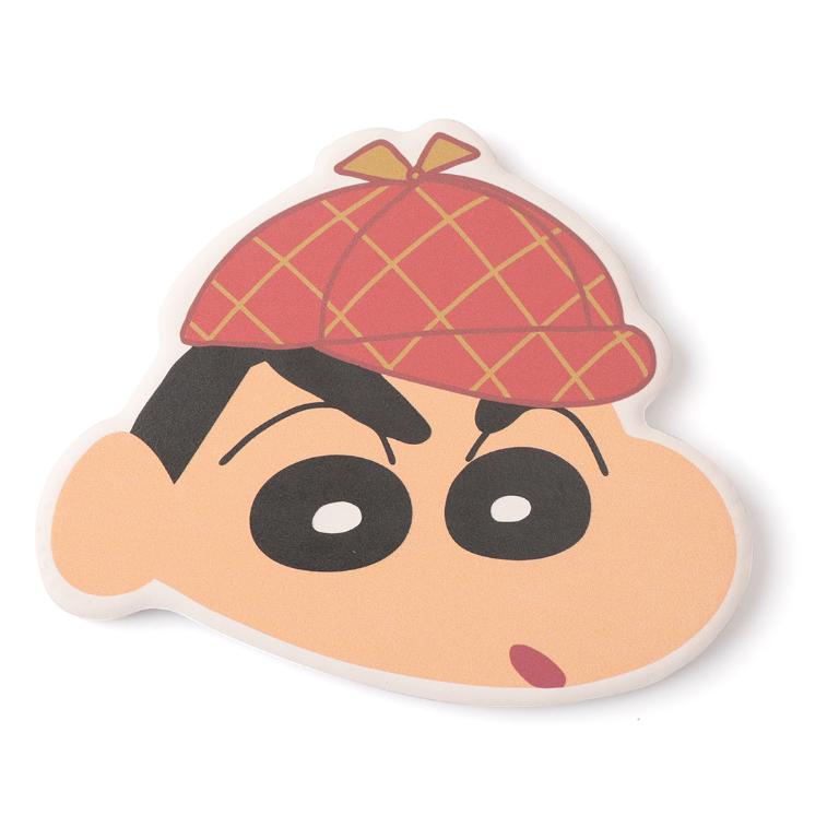 蠟筆小新陶瓷吸水造型杯墊 偵探系列