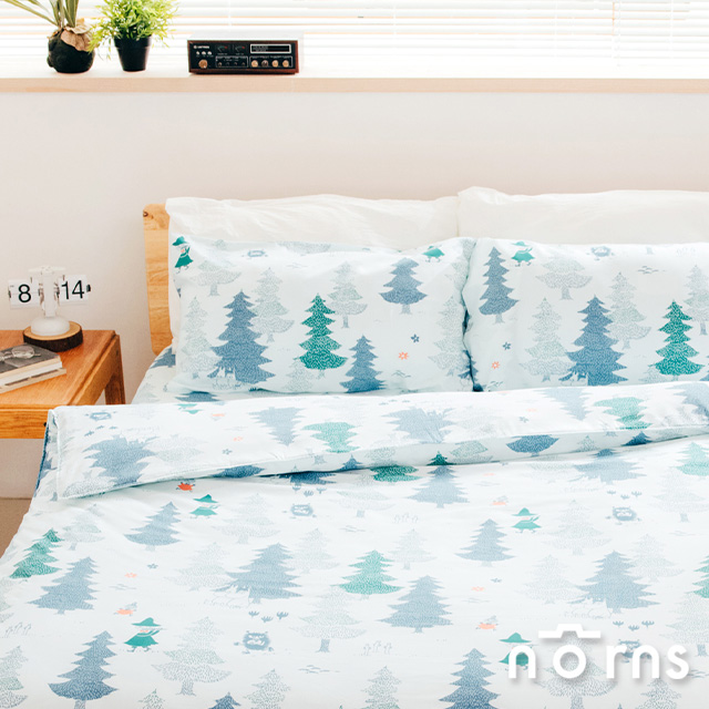 Moomin嚕嚕米森林100%天絲萊賽爾纖維寢具-兩用被套/薄被套/床包枕套組