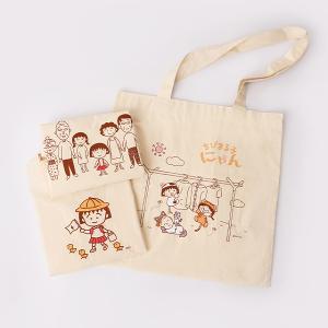 櫻桃小丸子棉布側背環保購物手提袋