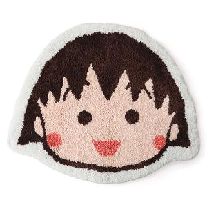 櫻桃小丸子造型吸水防滑植絨腳踏墊 可機洗