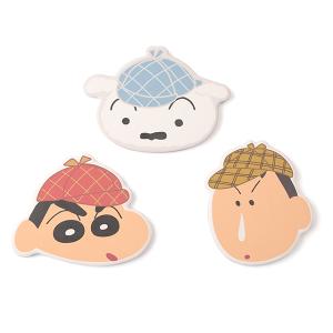 蠟筆小新陶瓷吸水造型杯墊 偵探系列