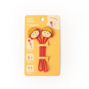 櫻桃小丸子矽膠綁帶線材收納集線器