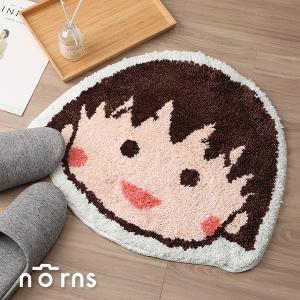 櫻桃小丸子造型吸水防滑植絨腳踏墊 可機洗