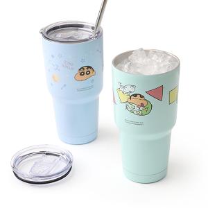 蠟筆小新不鏽鋼冰霸杯 304不鏽鋼 雙層真空飲料杯