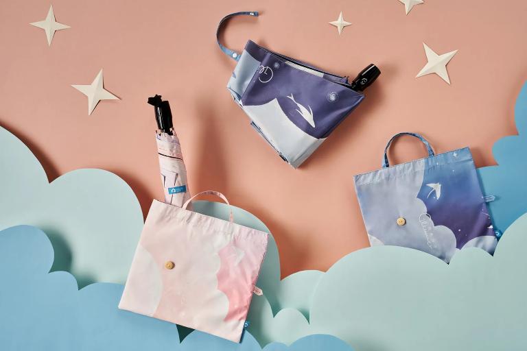 鯨的雲朵飛行自動傘|聯名傘|微光分子|大傘面23吋|台灣福懋傘布(防曬/抗UV/防風/雨傘/安全不回彈)