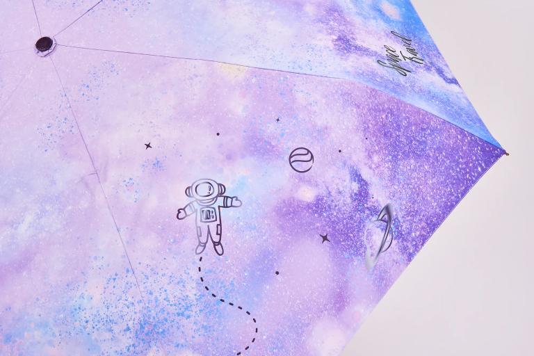 太空漫步自動傘|大傘面23吋|附吸水傘套|台灣福懋傘布(防曬/抗UV/防風/安全不回彈)