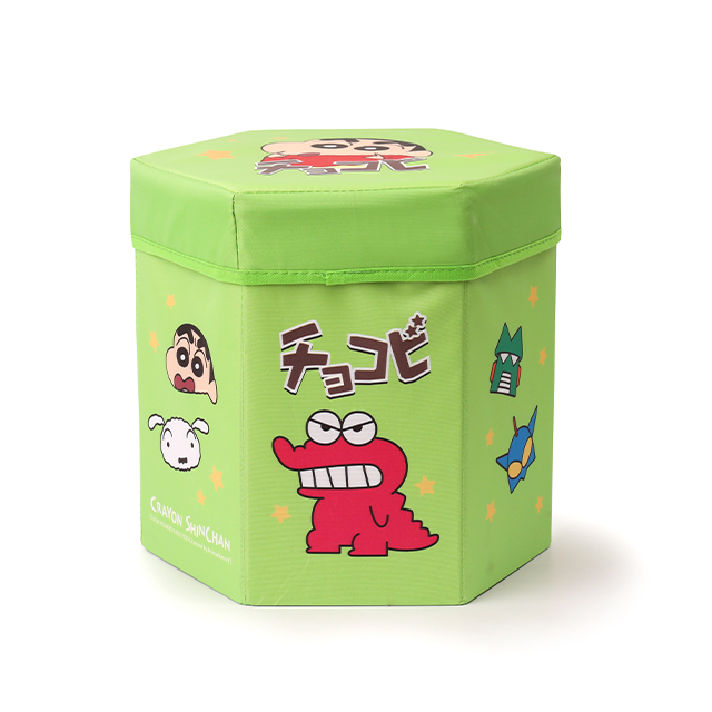 蠟筆小新摺疊收納箱收納椅-鱷魚餅乾