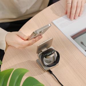 ADAM 亞果元素 Mag 3 Pro Qi2 15W磁吸三用無線充電座