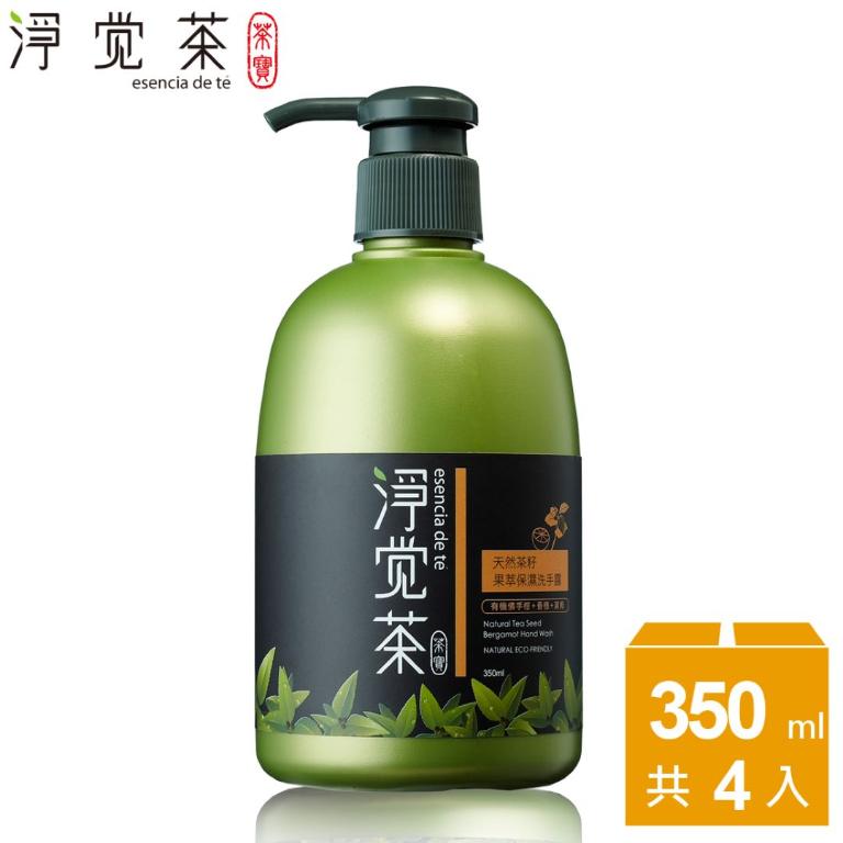 淨覺茶 茶籽果萃保濕洗手露350ml*4