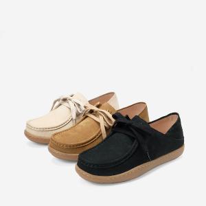 Ben&1966 高級磨砂牛皮慵懶兩穿舒適厚底綁帶包鞋-黑(248151)