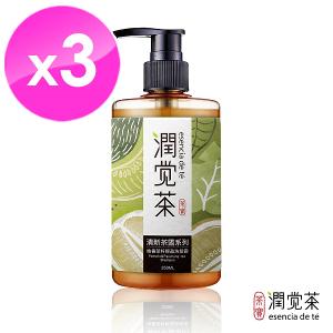 潤覺茶 柚香輕盈茶籽洗髮露*3