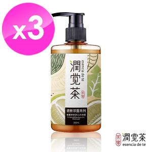 潤覺茶 柚香舒心茶籽沐浴露*3