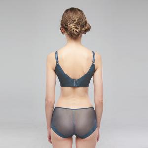 【思薇爾】花菱魅影系列M-XL蕾絲刺繡中低腰平口女內褲(星塵藍)