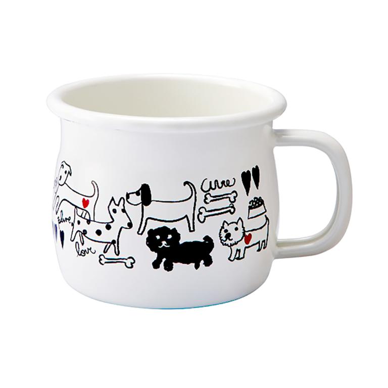 PLUNE 琺瑯大肚馬克杯380ml