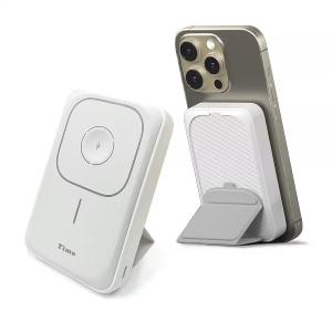 Timo 磁吸三用 支架無線充行動電源 13000mah POT-453