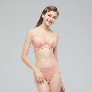 【思薇爾】S小心機系列E-H罩調整型涼感蕾絲集中包覆大罩塑身女內衣(卡羅粉)