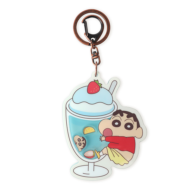 蠟筆小新搖搖鑰匙圈-雙面壓克力吊飾