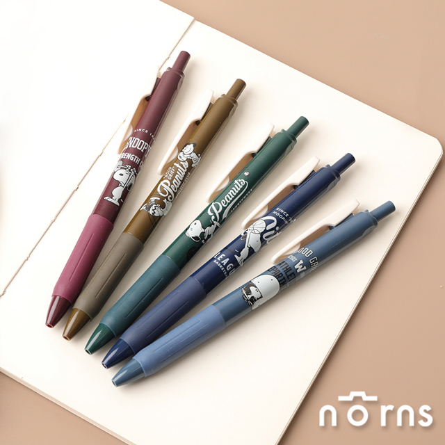 Peanuts史努比復古原子筆5入組(運動)