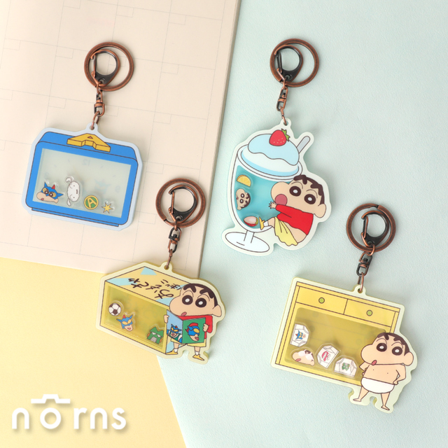 蠟筆小新搖搖鑰匙圈-雙面壓克力吊飾