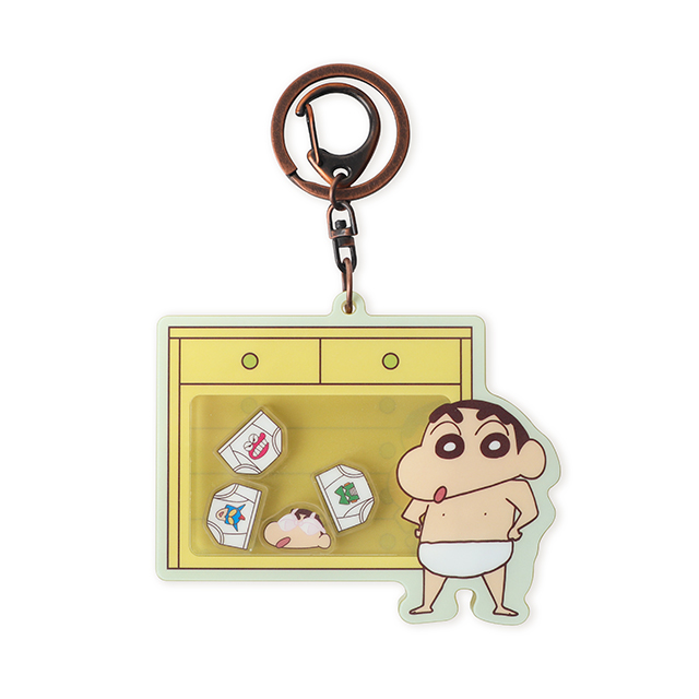 蠟筆小新搖搖鑰匙圈-雙面壓克力吊飾
