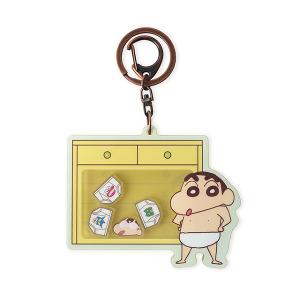 蠟筆小新搖搖鑰匙圈-雙面壓克力吊飾