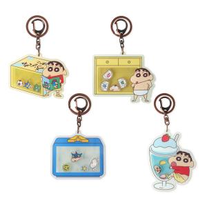 蠟筆小新搖搖鑰匙圈-雙面壓克力吊飾