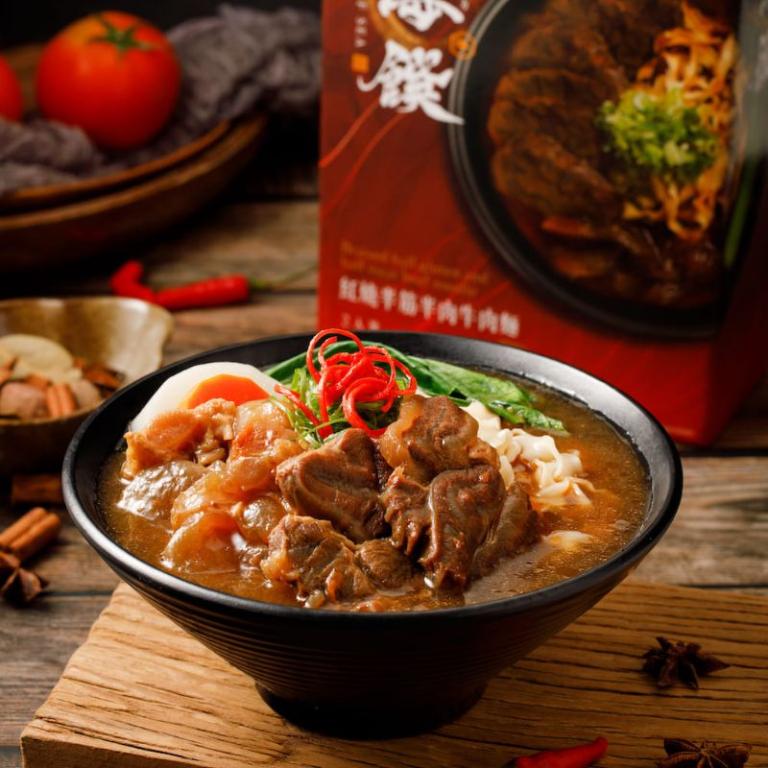 藍海饌  紅燒半筋半肉牛肉麵 (2入裝/盒)【預購】