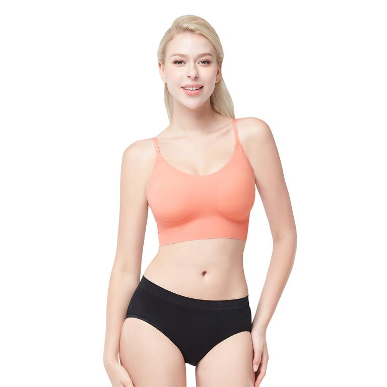 【思薇爾】Smart body系列M-XL無鋼圈素面無痕短背心(萩金膚)