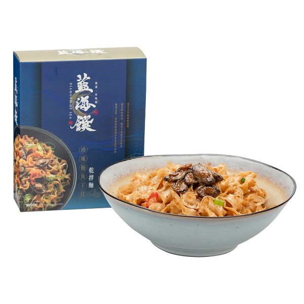 藍海饌 珍珠鮑魚干貝乾拌麵(1入裝/盒)【預購】