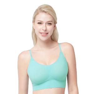 【思薇爾】Smart body系列M-XL無鋼圈素面無痕短背心(綠玉藍)