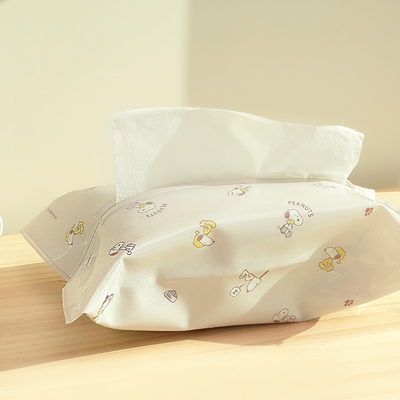 Peanuts史努比可掛式塑膠面紙套