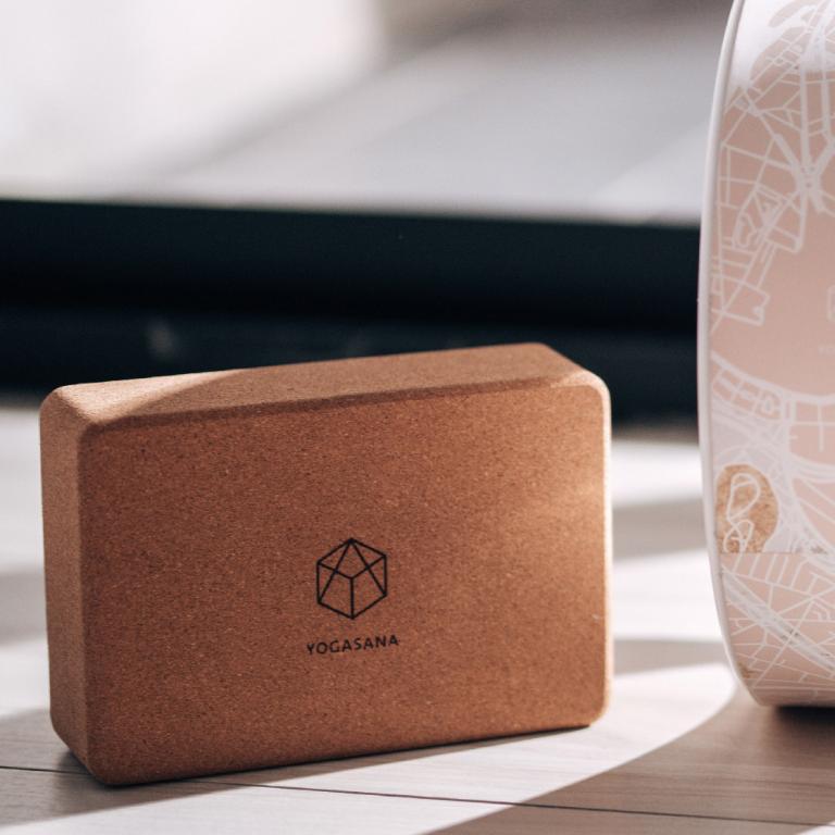 經典軟木瑜珈磚 85D -經典木棕色