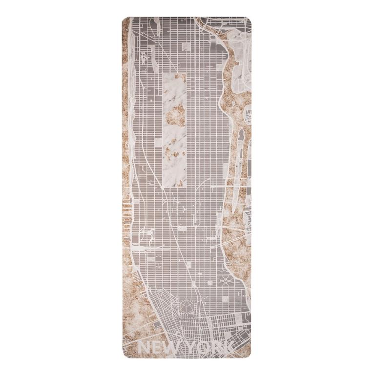 城市印象 5mmPU超止滑天然橡膠瑜珈墊 不夜紐約