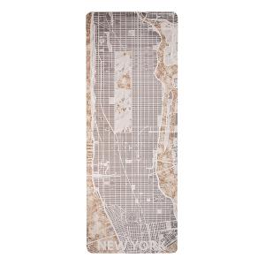 城市印象 5mmPU超止滑天然橡膠瑜珈墊 不夜紐約