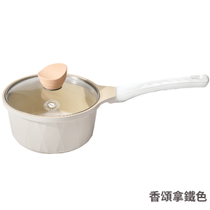 【Korea King】韓國製 Crystal 陶瓷水妍晶緻湯鍋系列18cm-香頌拿鐵、勃根地紅