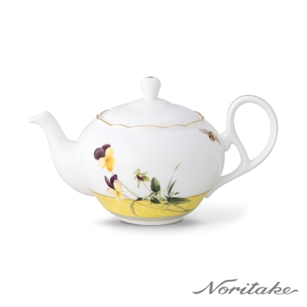 Noritake 日光香頌-茶壺600ML(原廠精裝禮盒)
