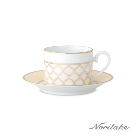Noritake 永恆宮殿 咖啡單客杯(焦糖黃)(原廠精裝禮盒)