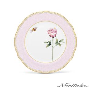 Noritake 日光香頌-圓盤21.5CM(原廠精裝禮盒)(玫瑰粉)