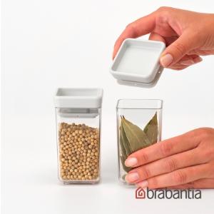 Brabantia TASTY+系列 可堆疊罐2入組150ML-淺灰色