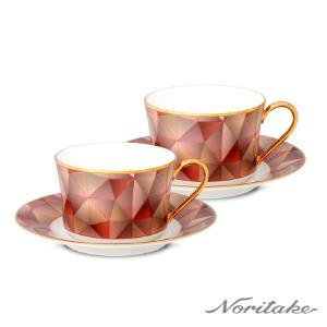 Noritake 繽紛萬花筒對杯(骨瓷)(精緻禮盒)