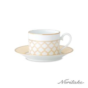 Noritake 永恆宮殿 咖啡單客杯(焦糖黃)(原廠精裝禮盒)
