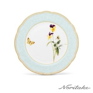 Noritake 日光香頌-圓盤21.5CM(原廠精裝禮盒)(蘋果綠)