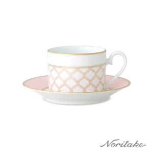 Noritake 永恆宮殿 咖啡單客杯(珊瑚粉)(原廠精裝禮盒)