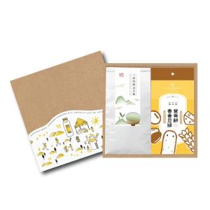 《禾乃川》禮盒 (香香豆纖營養餅1盒X三峽碧螺春茶糖1包)