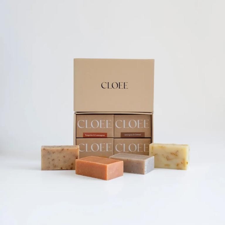 CLOEE 2-in-1潔顏沐浴好好皂 4入精裝禮盒組附禮袋