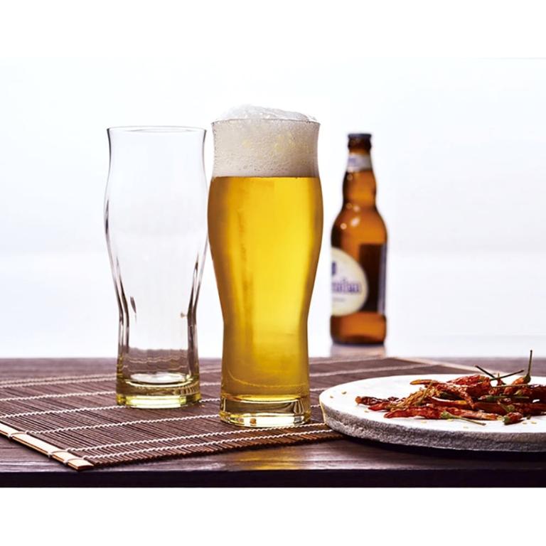 東洋佐佐木 玻璃啤酒杯二入木製禮盒組