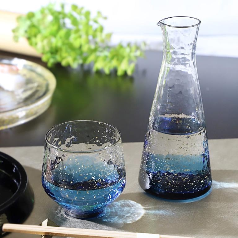 東洋佐佐木 日本八千代窯 江戶硝子 手工金箔冷酒杯260ml