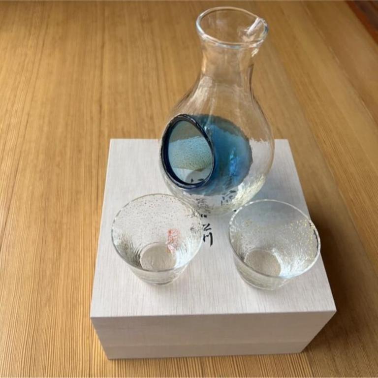 東洋佐佐木 金箔冷清酒杯壺木製禮盒組