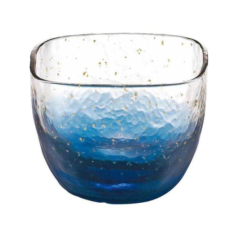 東洋佐佐木 日本八千代窯 江戶硝子 金箔方口冷酒杯65ml